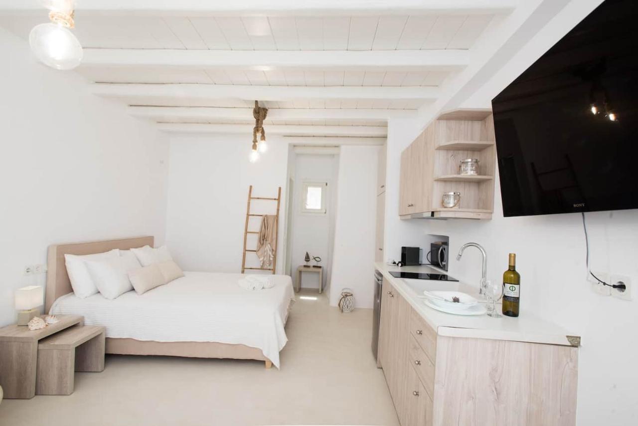 Apartamento Gorgeous Studio In Cycladic Architecture Overlooking The Aegean Houlakia  Exterior foto
