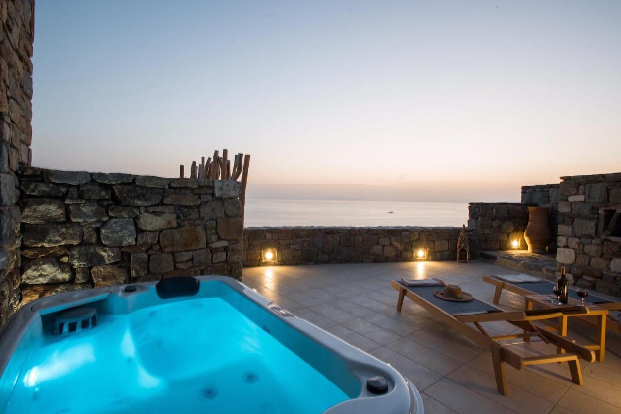 Apartamento Gorgeous Studio In Cycladic Architecture Overlooking The Aegean Houlakia  Exterior foto